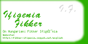 ifigenia fikker business card